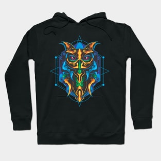 OWL DESIGN SACRED GEOMETRY Hoodie